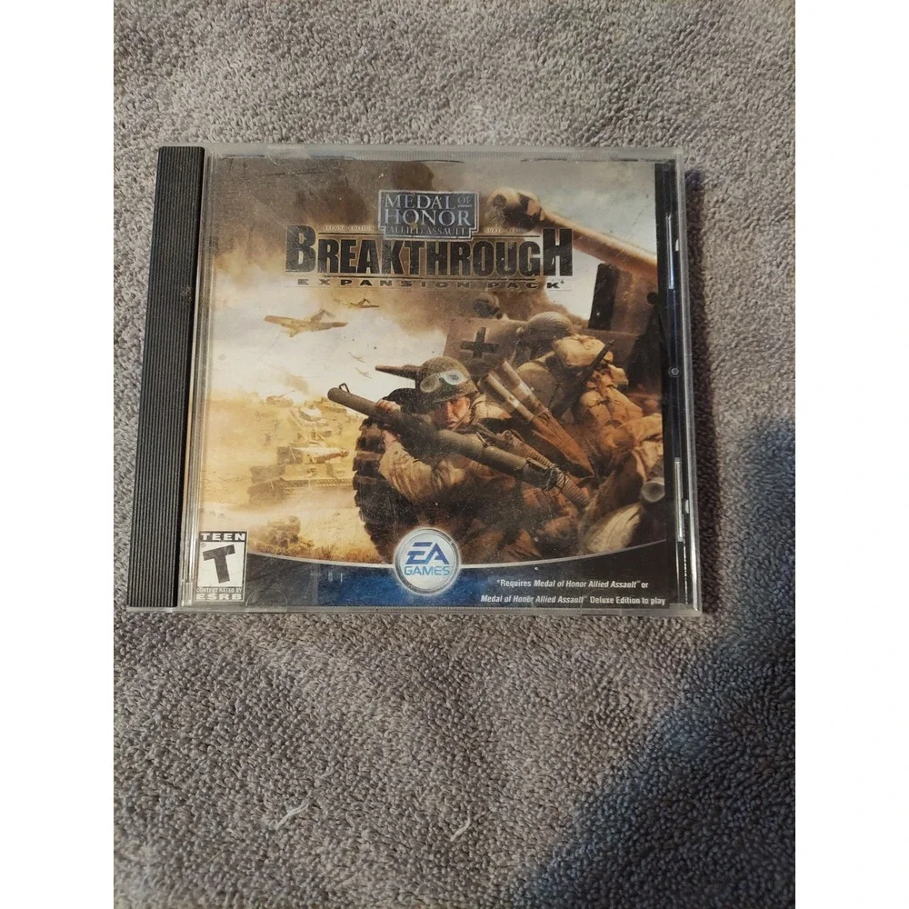 Medal of Honor Breakthrough PC Game Expansion Pack EA Games Vintage